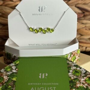 Here's To Us Lab-Created Peridot Necklace in Green Sterling Silver